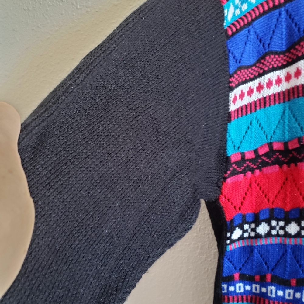 VTG USA Brunny Colorful Textured  Sweater - Picture 11 of 11